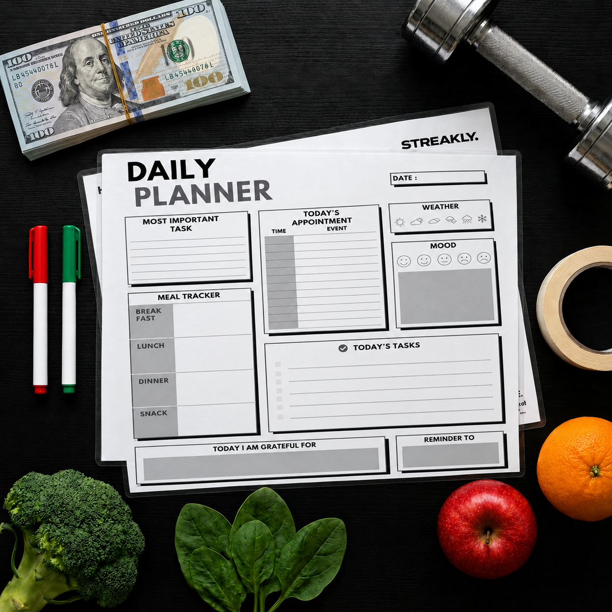 DAILY HABIT TRACKING TEMPLATE