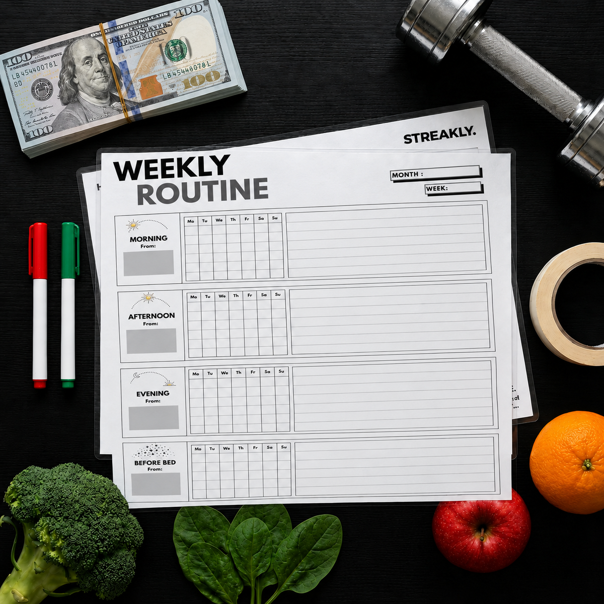WEEKLY HABIT TRACKING TEMPLATE
